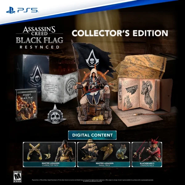 ASSASSIN'S CREED BLACK FLAG RESYNCED COLLECTOR´S EDITION - NUEVO