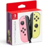 JOYSTICK NINTENDO SWITCH ROSA AMARILLO PASTEL - NUEVO