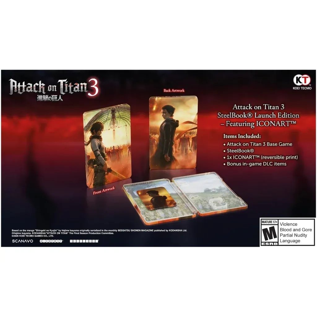 ATTACK ON TITAN 3 STEELBOOK LAUNCH EDITION - N SWITCH 2