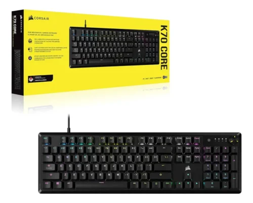 TECLADO GAMER MECÁNICO CORSAIR K70 CORE RGB USB