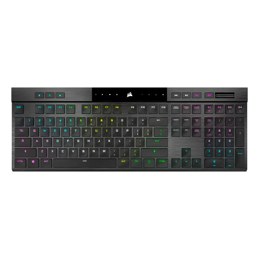 TECLADO GAMER CORSAIR RGB ULTRADELGADO K100 AIR WIRELESS